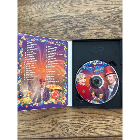 Willy Wonka & The Chocolate Factory 1971 DVD Family Comedy Gene Wilder Pre-Owned - Picture 3 of 4